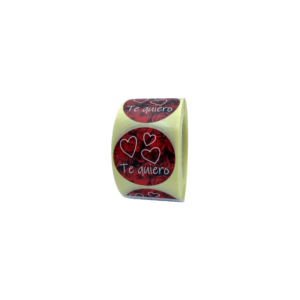 Etiqueta "TE QUIERO"