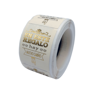 Etiqueta texto oro NUEVO MODELO