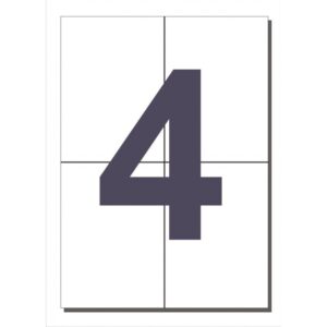 Etiquetas DIN A4 COPYLAR 4Etq. x Hoja