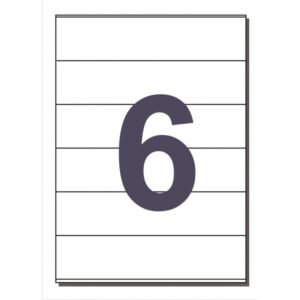 Etiquetas DIN A4 COPYLAR 6Etq. x Hoja