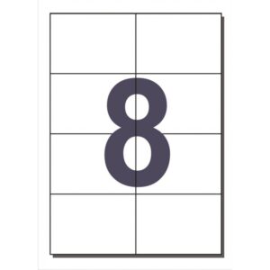 Etiquetas DIN A4 COPYLAR 8Etq. x Hoja