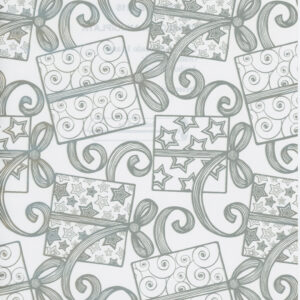 Papel de Regalo Fondo Blanco Plata